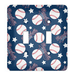 Baseball Light Switch Cover (2 Toggle Plate)