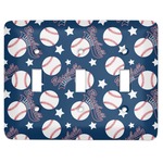 Baseball Light Switch Cover (3 Toggle Plate)