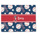 Baseball Single-Sided Linen Placemat - Single w/ Name or Text