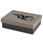 Baseball Medium Gift Box w/ Engraved Leather Lid