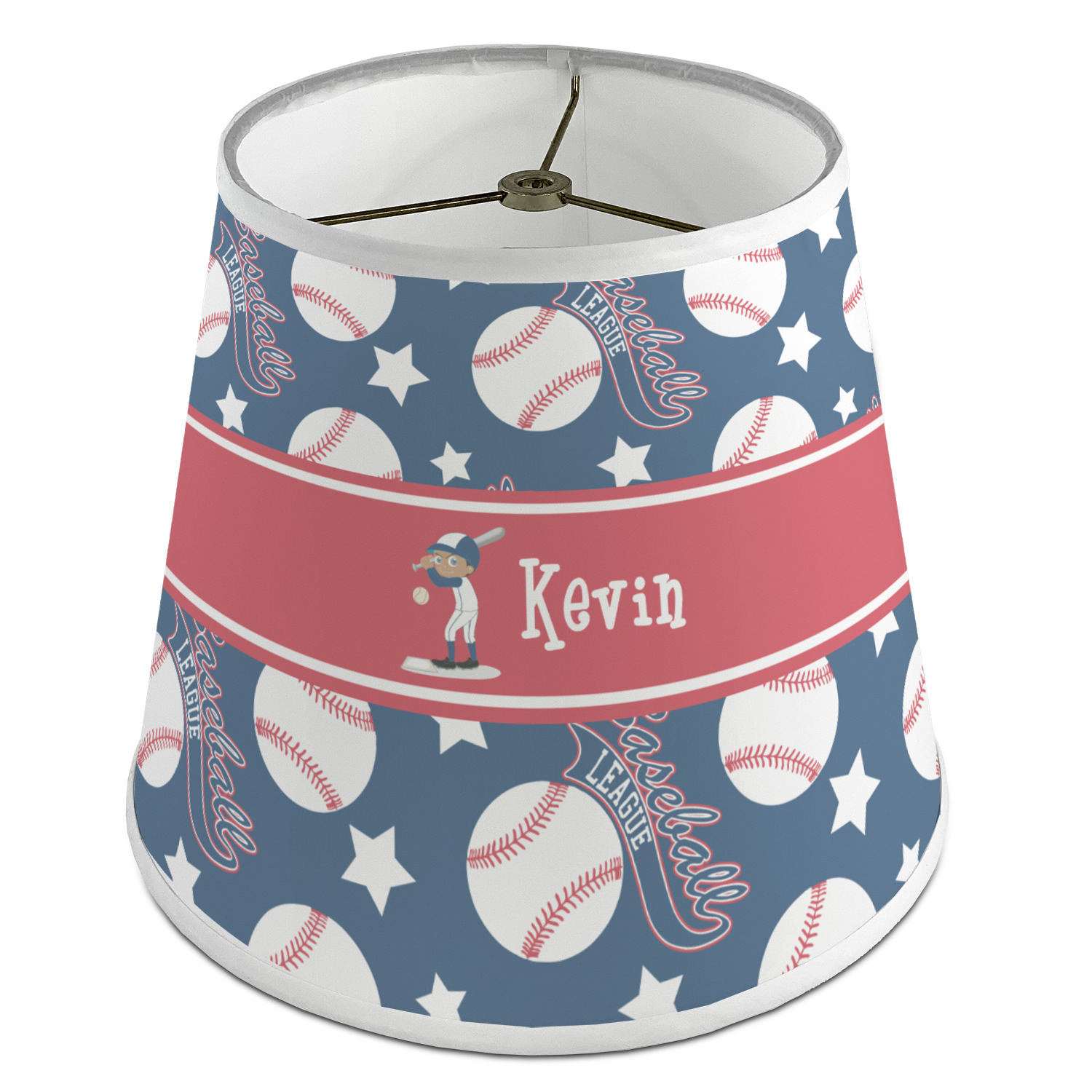 Custom Baseball Empire Lamp Shade Personalized YouCustomizeIt   Baseball Medium Lampshade Poly Film ANGLE 