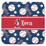 Baseball Memory Foam Bath Mat - 48"x48" (Personalized)