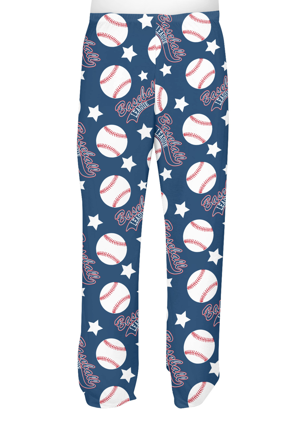 Baseball Design Custom Mens Pajama Pants