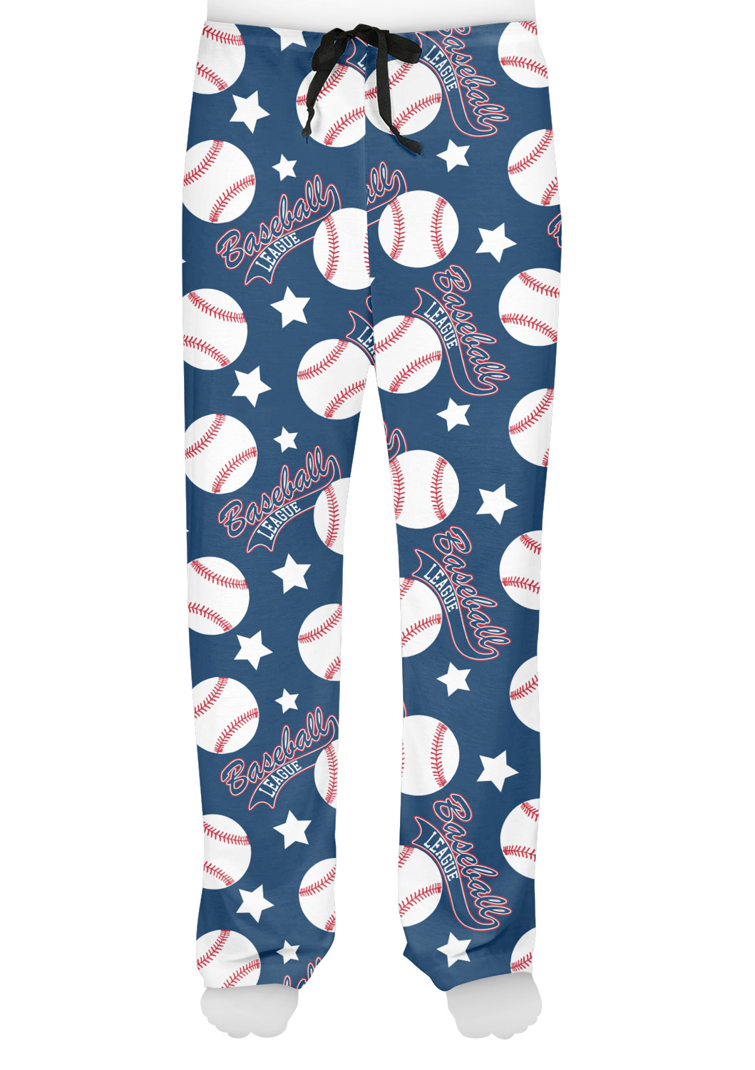 Baseball Design Custom Mens Pajama Pants