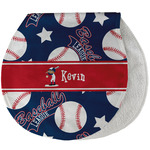 Baseball Burp Pad - Velour w/ Name or Text