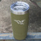 Baseball Olive Polar Camel Tumbler - 20oz - Angled