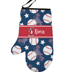 Baseball Left Oven Mitt (Personalized)