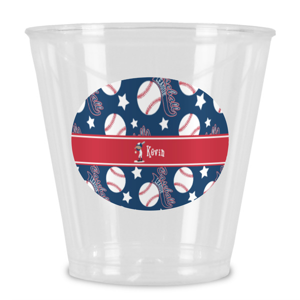 Custom Baseball Plastic Shot Glass (Personalized)