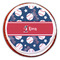 Baseball Printed Icing Circle - Large - On Cookie