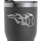 Baseball RTIC Tumbler - Black - Close Up