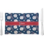 Baseball Glass Rectangular Lunch / Dinner Plate (Personalized)