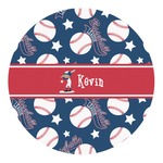 Baseball Round Decal (Personalized)