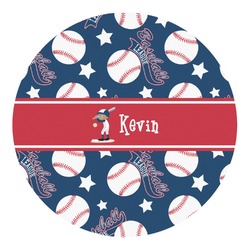 Baseball Round Decal - Small (Personalized)
