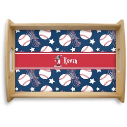 Baseball Natural Wooden Tray - Small (Personalized)