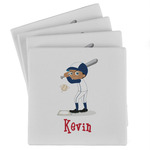 Baseball Absorbent Stone Coasters - Set of 4 (Personalized)