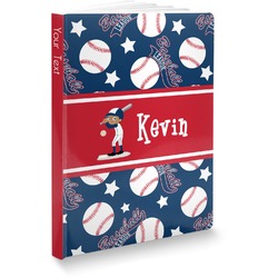 Baseball Softbound Notebook - 5.75" x 8" (Personalized)