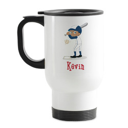 Baseball Stainless Steel Travel Mug with Handle