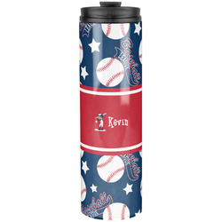 Baseball Stainless Steel Skinny Tumbler - 20 oz (Personalized)