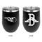 Baseball Stainless Wine Tumblers - Black - Double Sided - Approval