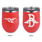 Baseball Stainless Wine Tumblers - Coral - Double Sided - Approval