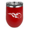 Baseball Stainless Wine Tumblers - Red - Double Sided - Front