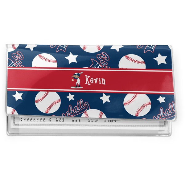 Custom Baseball Vinyl Checkbook Cover (Personalized)