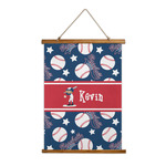 Baseball Wall Hanging Tapestry - Tall (Personalized)