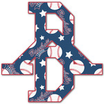 Baseball Monogram Decal - Custom Sizes (Personalized)