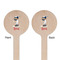 Baseball Wooden 6" Stir Stick - Round - Double Sided - Front & Back