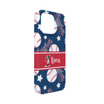 Baseball iPhone Case - Plastic - iPhone 13 Mini (Personalized)