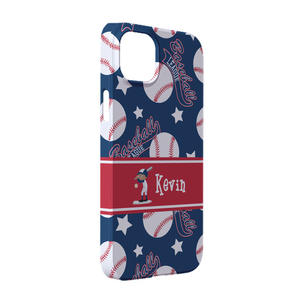 Custom Baseball iPhone Case - Plastic - iPhone 14 Pro (Personalized)