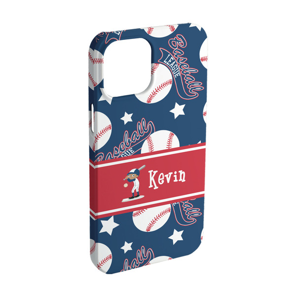 Custom Baseball iPhone Case - Plastic - iPhone 15 (Personalized)