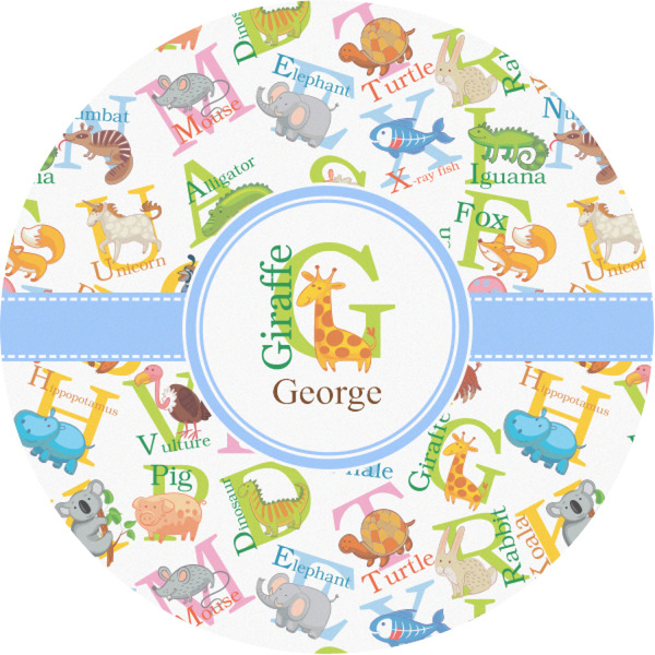 Custom Animal Alphabet Multipurpose Round Labels - 1" (Personalized)