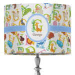 Animal Alphabet 16" Drum Lamp Shade - Fabric (Personalized)