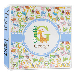 Animal Alphabet 3-Ring Binder - 2 inch (Personalized)