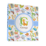 Animal Alphabet 3 Ring Binder - Full Wrap - 1" (Personalized)