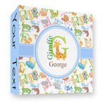 Animal Alphabet 3 Ring Binder - Full Wrap - 3" (Personalized)