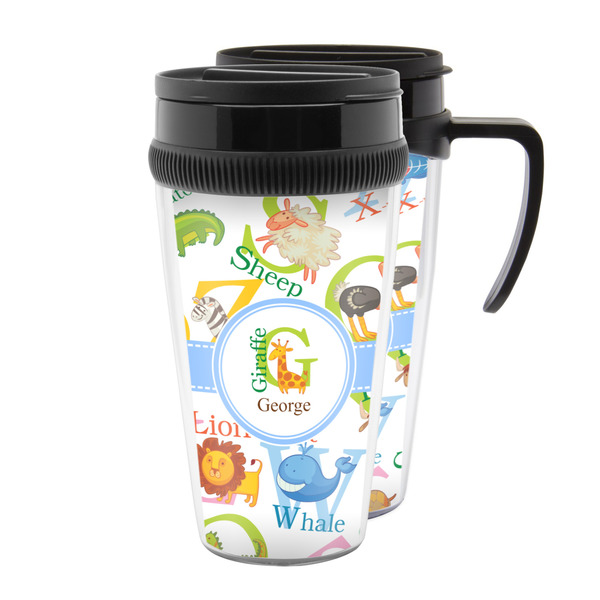 Custom Animal Alphabet Acrylic Travel Mug (Personalized)