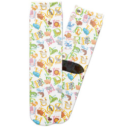 Animal Alphabet Adult Crew Socks