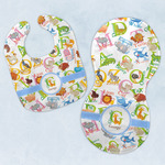 Animal Alphabet Baby Bib & Burp Set w/ Name or Text