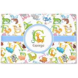 Animal Alphabet Woven Mat (Personalized)