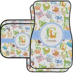 Animal Alphabet Car Floor Mats Set - 2 Front & 2 Back (Personalized)