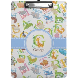 Animal Alphabet Clipboard (Letter Size) (Personalized)