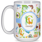 Animal Alphabet 15 Oz Coffee Mug - White (Personalized)