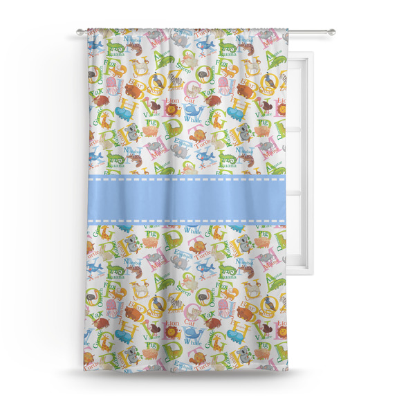 Custom Animal Alphabet Curtain Panel - Custom Size