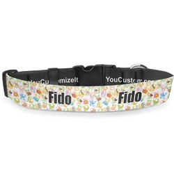 Animal Alphabet Deluxe Dog Collar - Double Extra Large (20.5" to 35") (Personalized)