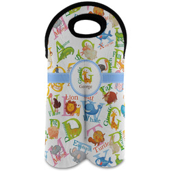 Animal Alphabet Wine Tote Bag (2 Bottles) (Personalized)