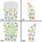 Animal Alphabet French Fry Favor Box - Front & Back View