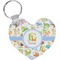 Animal Alphabet Heart Keychain (Personalized)