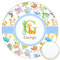 Animal Alphabet Icing Circle - Large - Front